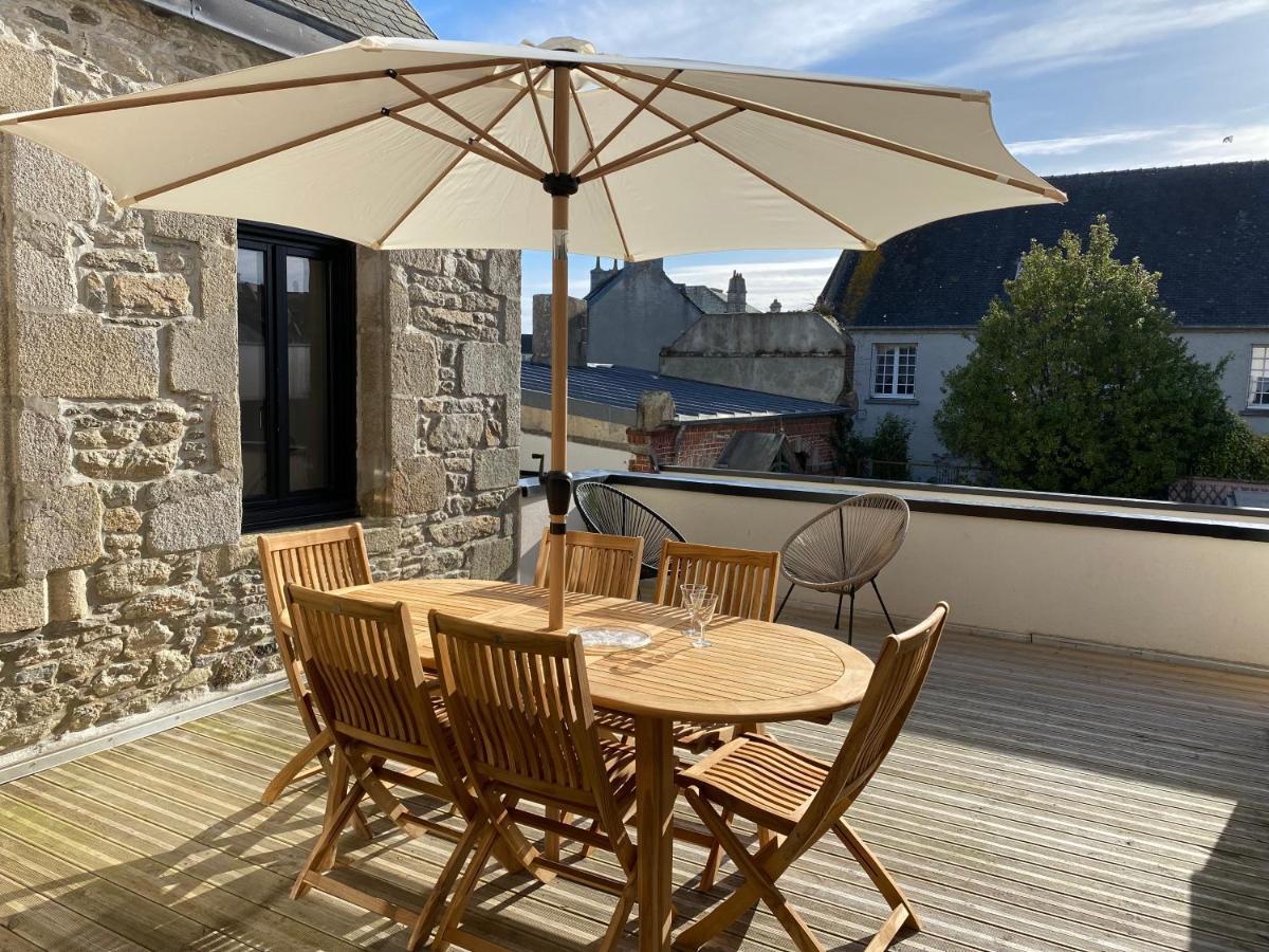 Ferienwohnung Ty Dag - Terre De Bas - Plein Centre Parking Prive Roscoff Exterior foto
