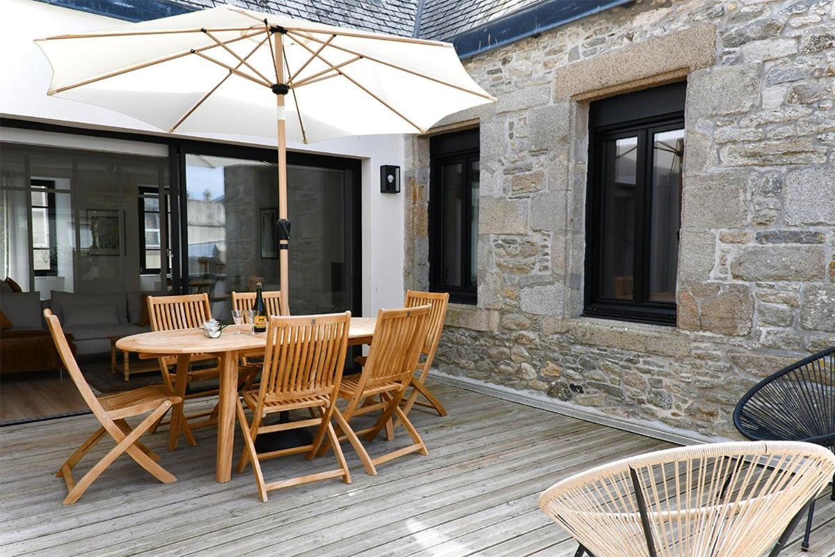 Ferienwohnung Ty Dag - Terre De Bas - Plein Centre Parking Prive Roscoff Exterior foto